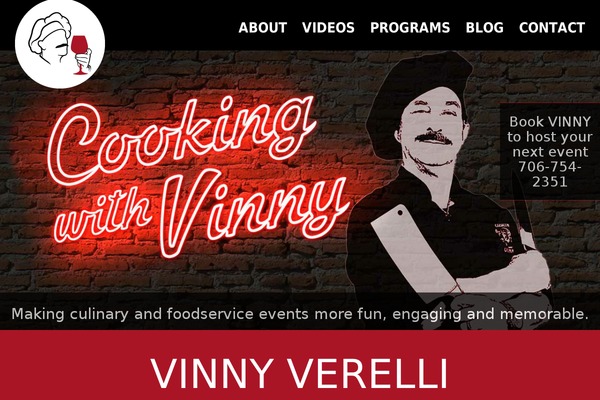 cookingwithvinny.com site used Vinny_theme