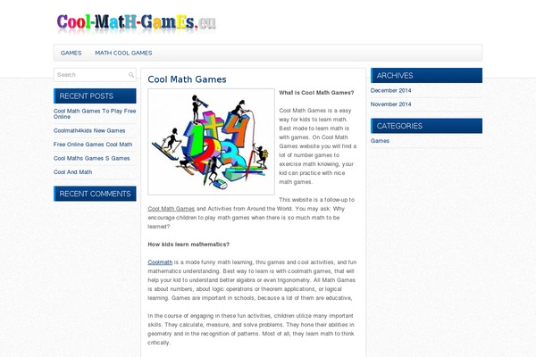 cool-math-games.eu site used Math-games