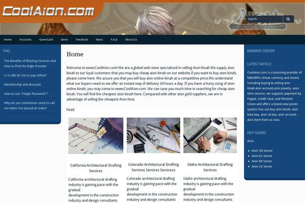 Gillian theme site design template sample