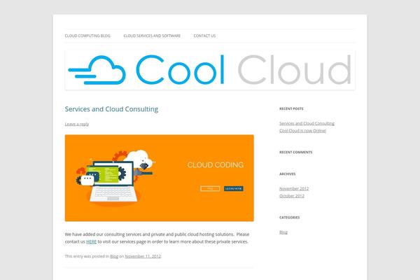Twenty Twelve theme site design template sample