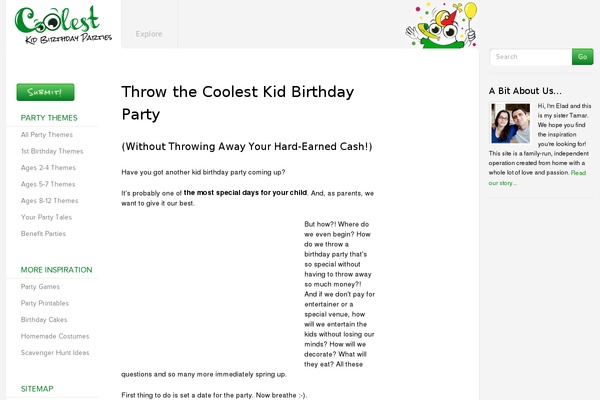WordPress website example screenshot