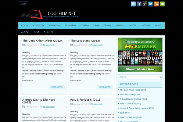 coolfilm.net site used Moviemag
