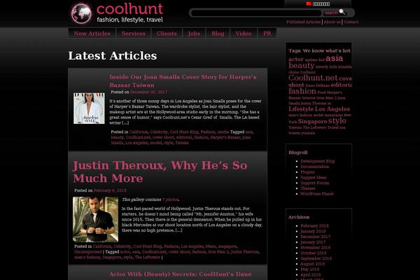 coolhunt.net site used Coolhunt2