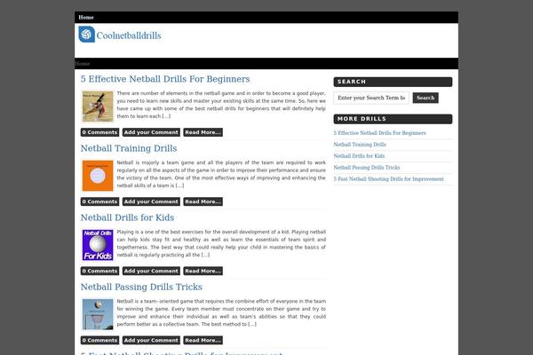 coolnetballdrills.com site used Techmaish