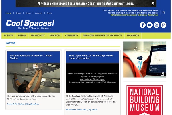coolspaces.tv site used Worldwide V1 01