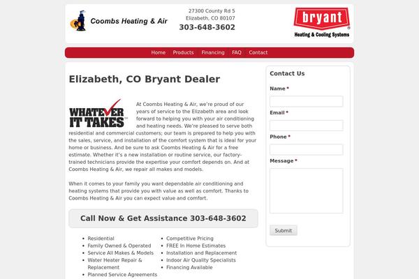coombsheatingandair.com site used Sequoia-red