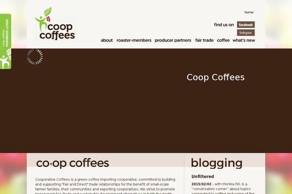 coopcoffees.coop site used Coopcoffees