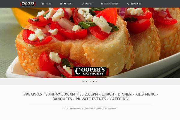 Vantage theme site design template sample