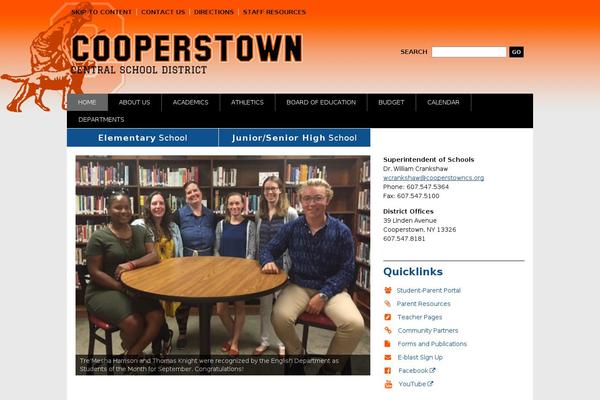 cooperstowncs.org site used Wp-prosper204-child