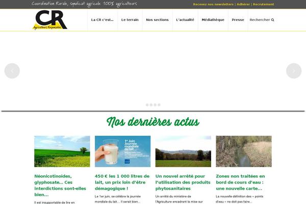 coordinationrurale.fr site used Coordination-rurale