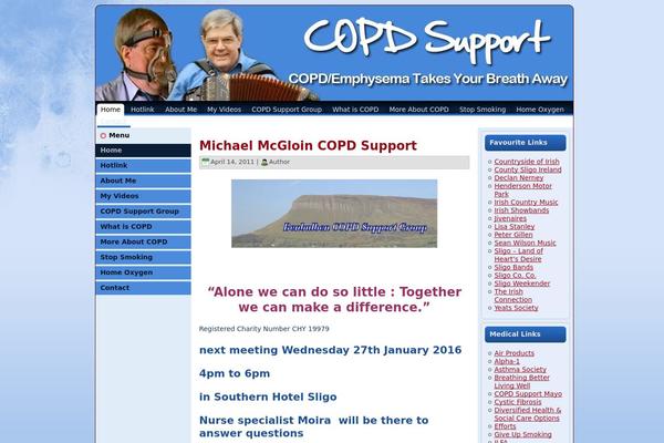 copdsupport.ie site used Copd2