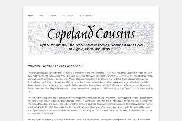 Twenty Twelve theme site design template sample