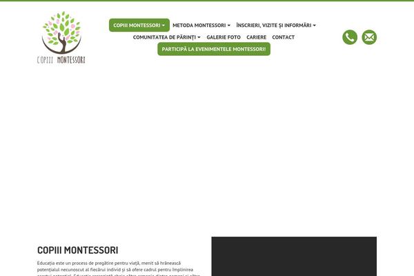 Montessori theme site design template sample