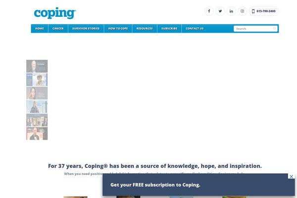 copingmag.com site used HealthPress