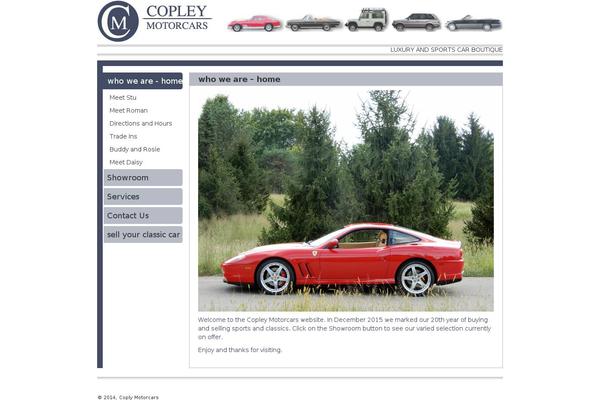 copleymotorcars.com site used Copley
