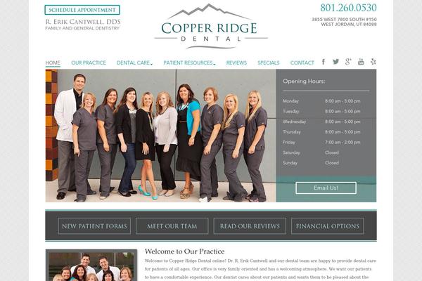 copperridgedentalutah.com site used Custom5