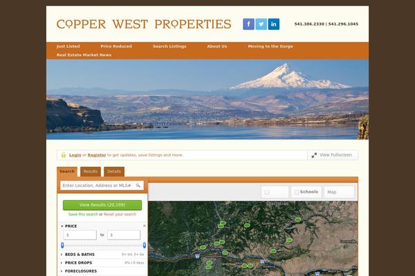 Vantage theme site design template sample