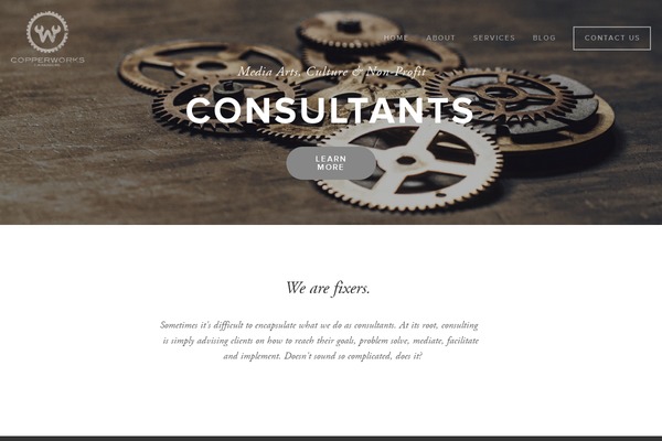 copperworksconsulting.ca site used Copperworks