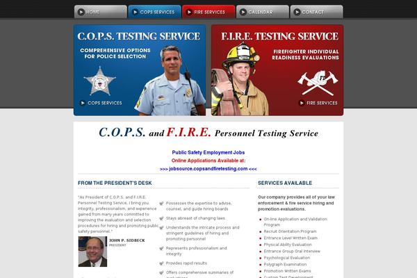copsandfiretesting.com site used Cops