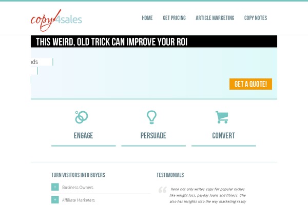 WordPress website example screenshot