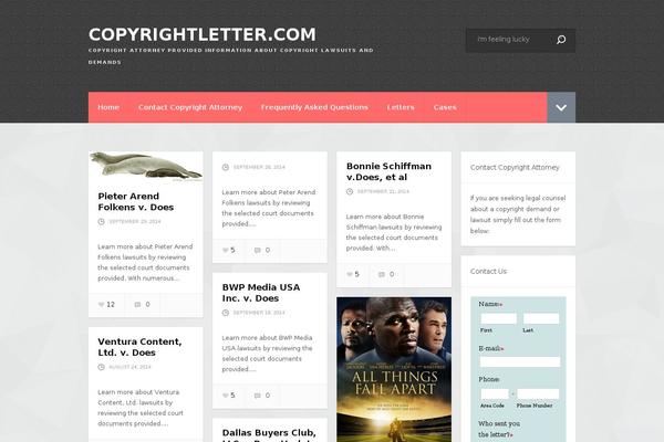copyrightletter.com site used Quickly