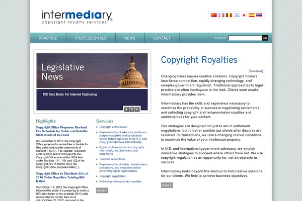 copyrightroyalties.com site used Copyright