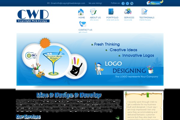 Cwd theme site design template sample