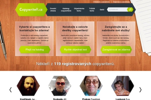 copywriteri.cz site used Copywriter