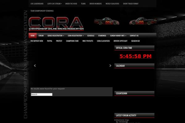 cora-racing.com site used Nextvideo