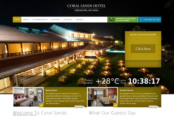 coralsands WordPress theme, websites list used coralsands theme coralsands theme websites examples