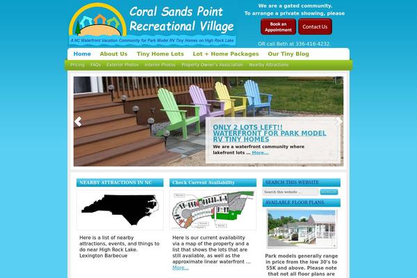 coralsandspoint.com site used Serenity