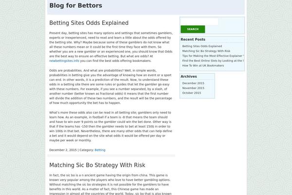 WordPress website example screenshot