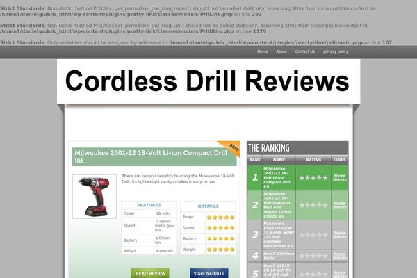 cordlessdrill-reviews.com site used Cordlessdrillreviews