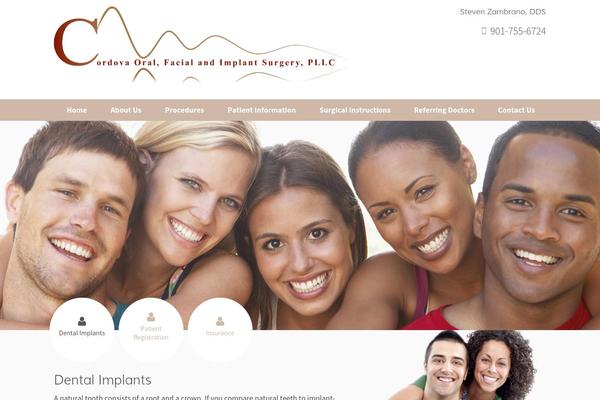 cordovaoralsurgery.com site used 2110-template