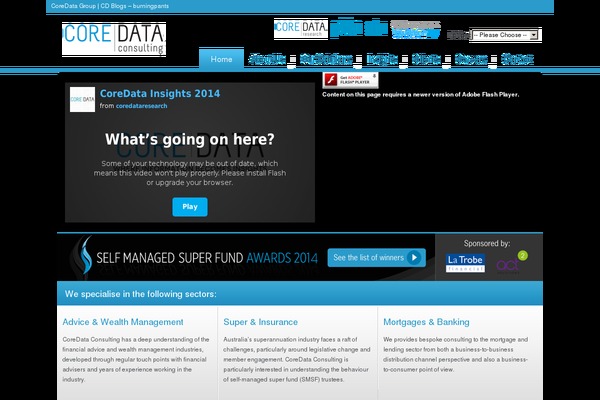 coredataconsulting.com site used Coredata