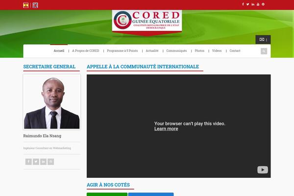 coredge.org site used Politicize