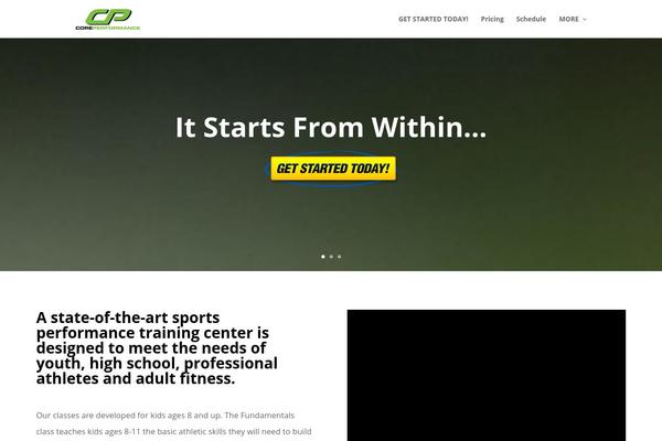 Divi theme site design template sample