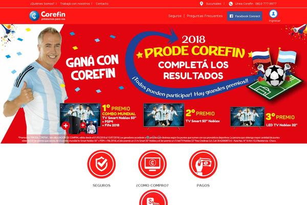 corefin.com.ar site used Corefin_rojo
