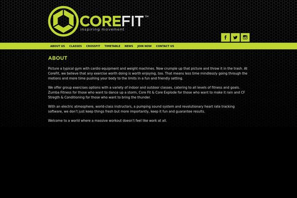 corefit.me site used Corefit
