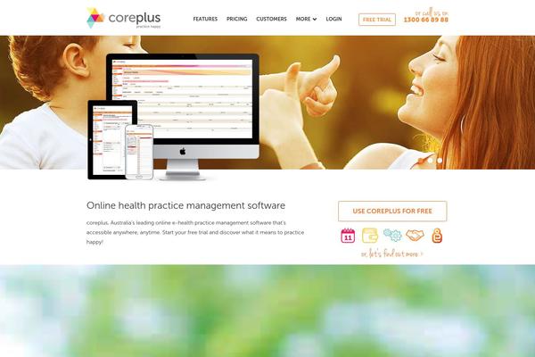 coreplus.com.au site used True-theme