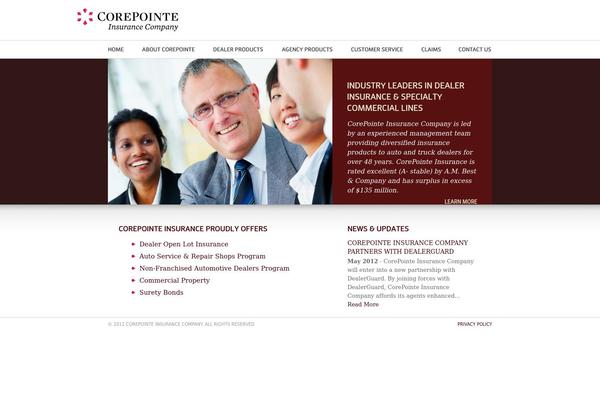 corepointeinsurance.com site used Corepointe-insurance