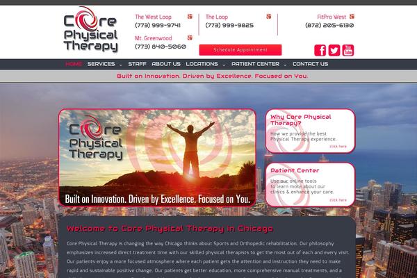coreptclinics.com site used 1338theme