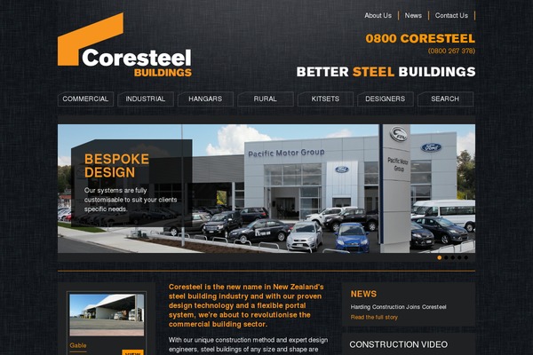 coresteel.co.nz site used Coresteel