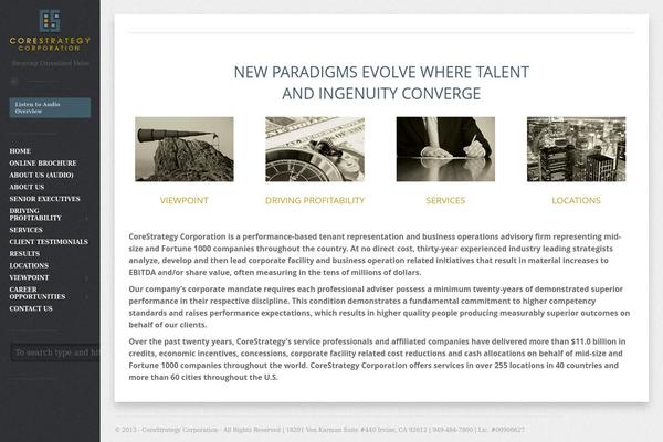 corestrategy theme websites examples