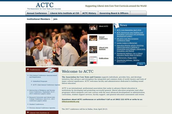 coretexts.org site used Actc