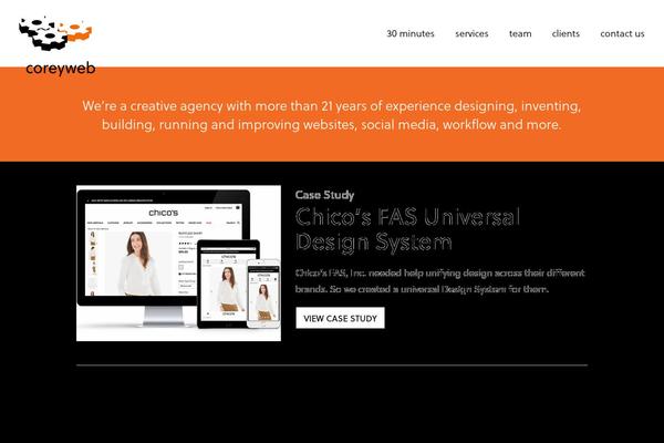 WordPress website example screenshot