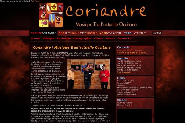 coriandre.info site used Tekathemes