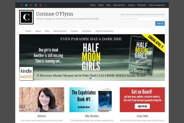 corinneoflynn.com site used Accelerate Pro