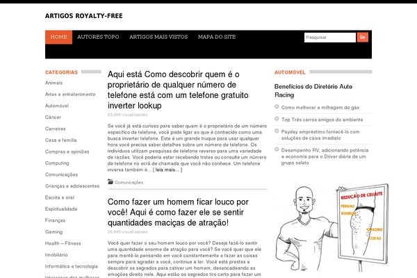 WordPress website example screenshot