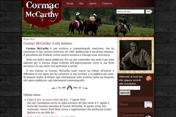 cormacmccarthy.it site used Cmcc